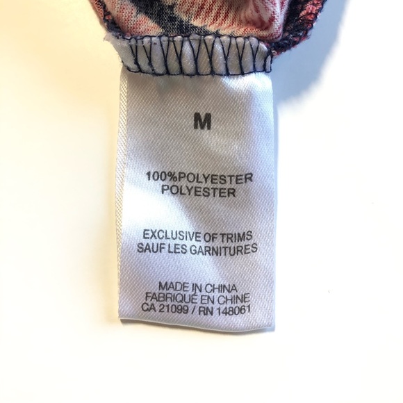 Womens Medium Pink Mid-Sleeve Chevron Formal Shirt - Picture 6 of 6